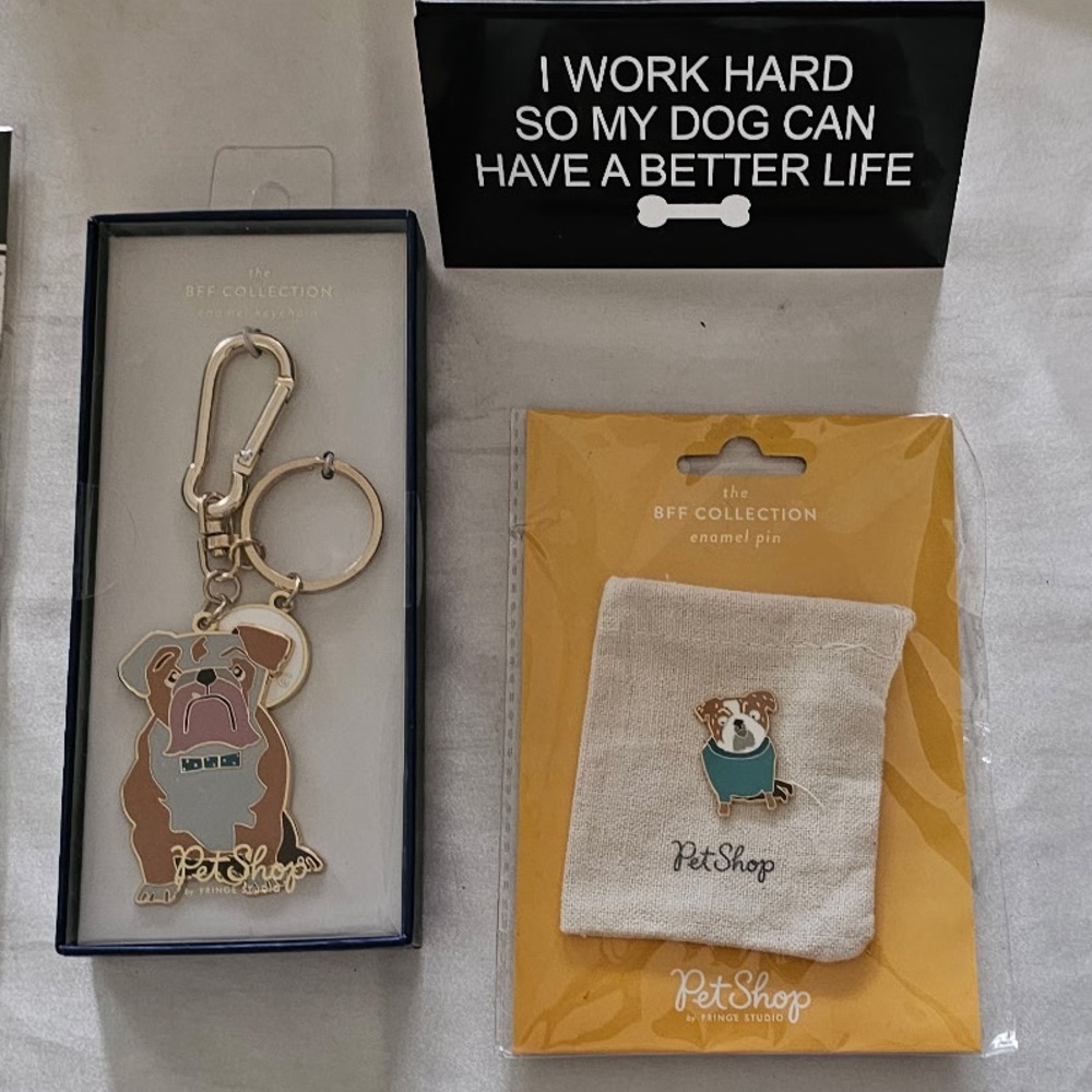 I Love My Bulldog 7 pc Gift Set (for humans)